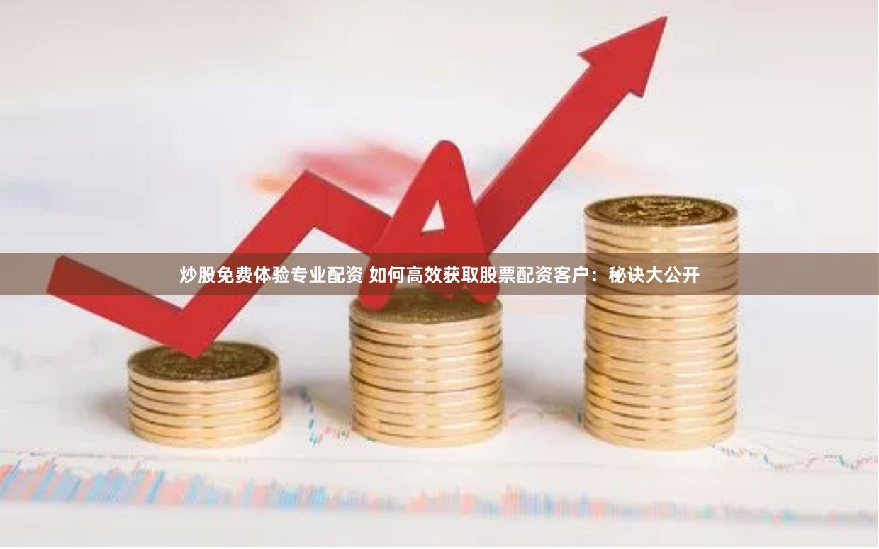炒股免费体验专业配资 如何高效获取股票配资客户：秘诀大公开